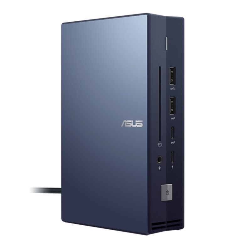 Докинг станция Asus SimPro Dock 2 (90NX0460-P00030), от USB C към 3x USB A, 2x USB C, 1x 3.5mm жак, 1x HDMI, 1x VGA, 1x RJ-45, 1x Thunderbolt, 2x DisplayPort, 1x четец на карти, черна Намаления и отстъпки ЧеренПетък 3
