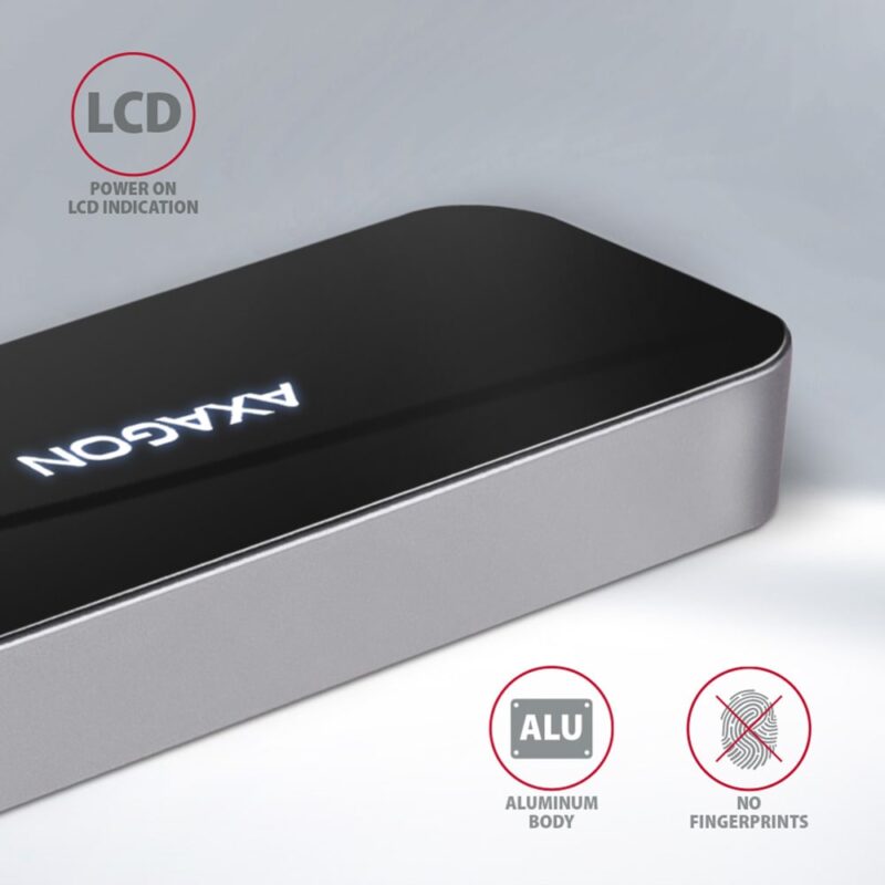 Докинг станция Axagon HMC-6GL, от USB-C към 1x USB C(PD), 3x USB-A, 1x HDMI, 1x RJ45, сребриста Намаления и отстъпки ЧеренПетък 3