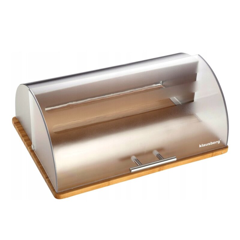 Кутия за хляб Klausberg KB 7096, 39×31 cm, метал, сива Намаления и отстъпки ЧеренПетък 3