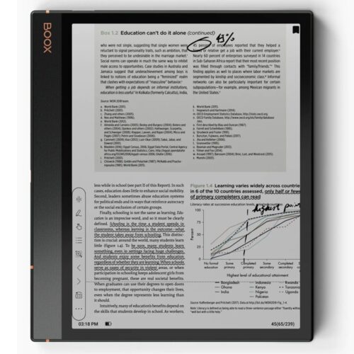 Електронна книга Onyx Boox Note Air3 Monochrome, 10.3″ (26.162 cm) сензорен екран, Wi-Fi, USB-C, 64GB Flash памет, сива Намаления и отстъпки ЧеренПетък