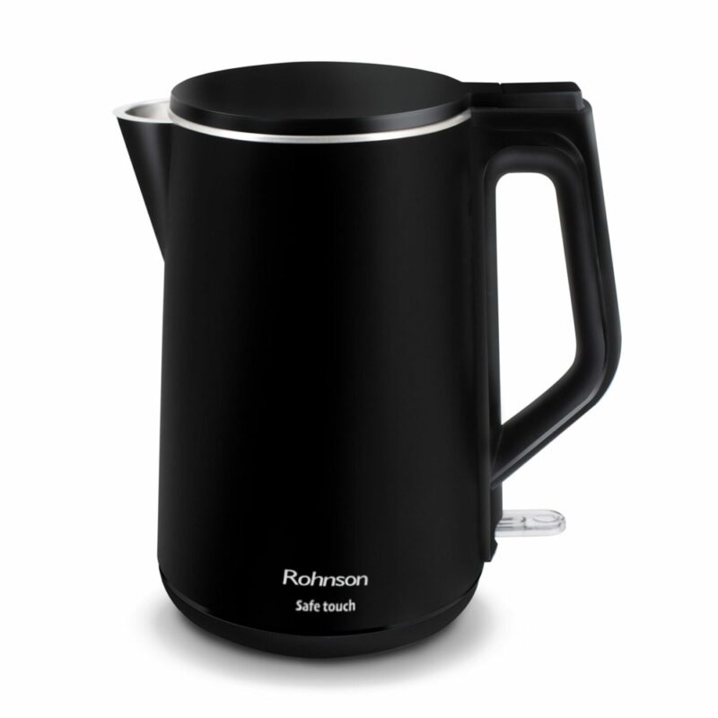 Електрическа кана Rohnson R-7528, вместимост 1.5 л, 2200W, черна Намаления и отстъпки ЧеренПетък 2
