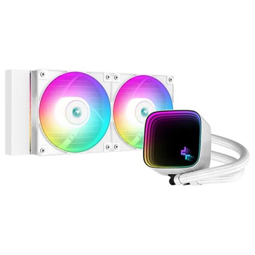 Водно охлаждане за процесор DeepCool LS520 SE WH, съвместимост със сокети Intel LGA1700/1200/1151/1150/1155 & AMD AM5/AM4