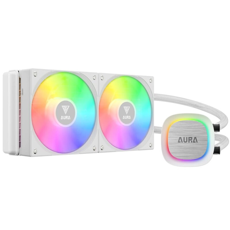 Водно охлаждане за процесор Gamdias Aura GL240 V2 WH, съвместимост със сокети Intel LGA 1700/1151/1150/1155/1156/1200/2066 & AMD AM5/AM4/AM3+/AM3/AM2+/AM2/FM2+/FM2/FM1 Намаления и отстъпки ЧеренПетък 3