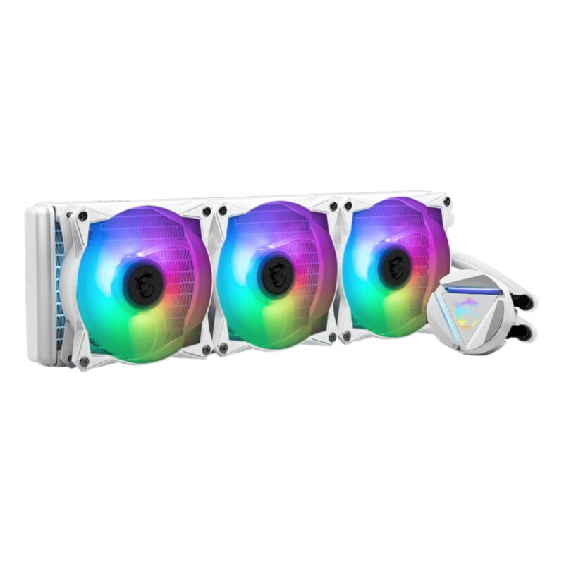 Водно охлаждане за процесор MSI MAG Coreliquid 360R V2 White, съвместимост със сокети Intel LGA 115x/1200/1700/1366/2011/2066, AMD AM5/AM4/FM2+/FM2/FM1/AM3+/AM3/AM2+/AM2/TR4/sTRX4/SP3 Намаления и отстъпки ЧеренПетък 3