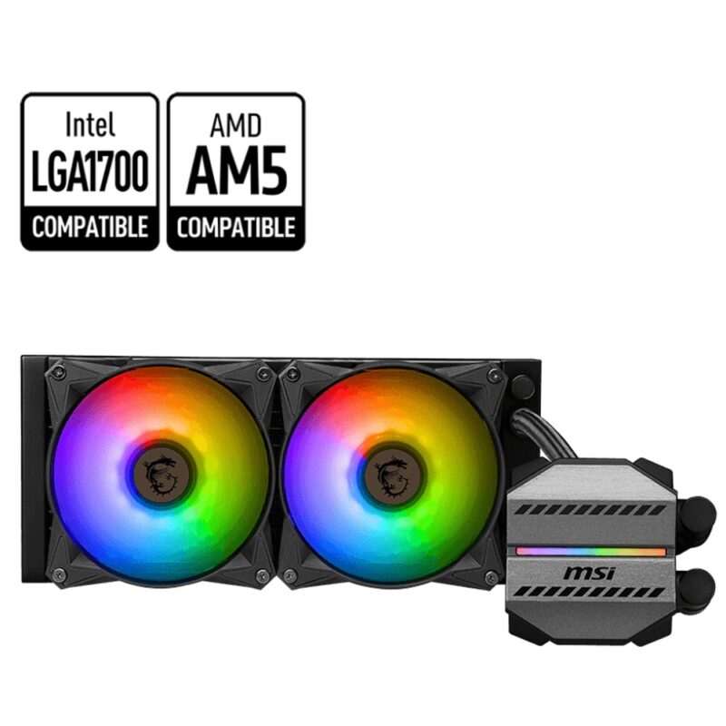 Водно охлаждане за процесор MSI MAG Coreliquid M240, съвместимост със сокети Intel LGA 1150/1151/1155/1156/1200/1700 & AMD AM5/AM4 Намаления и отстъпки ЧеренПетък 3