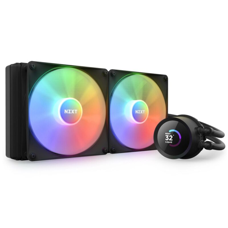 Водно охлаждане за процесор NZXT Kraken 280 RGB Black, съвместимост със сокети Intel LGA1700/1200/115X & AMD AM5/AM4/sTRX4/TR4 Намаления и отстъпки ЧеренПетък 3