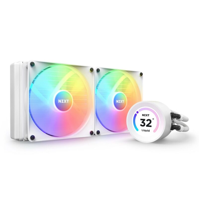 Водно охлаждане за процесор NZXT Kraken Elite 280 RGB White, съвместимост със сокети Intel LGA1700/1200/115X & AMD AM5/AM4/sTRX4/TR4 Намаления и отстъпки ЧеренПетък 3