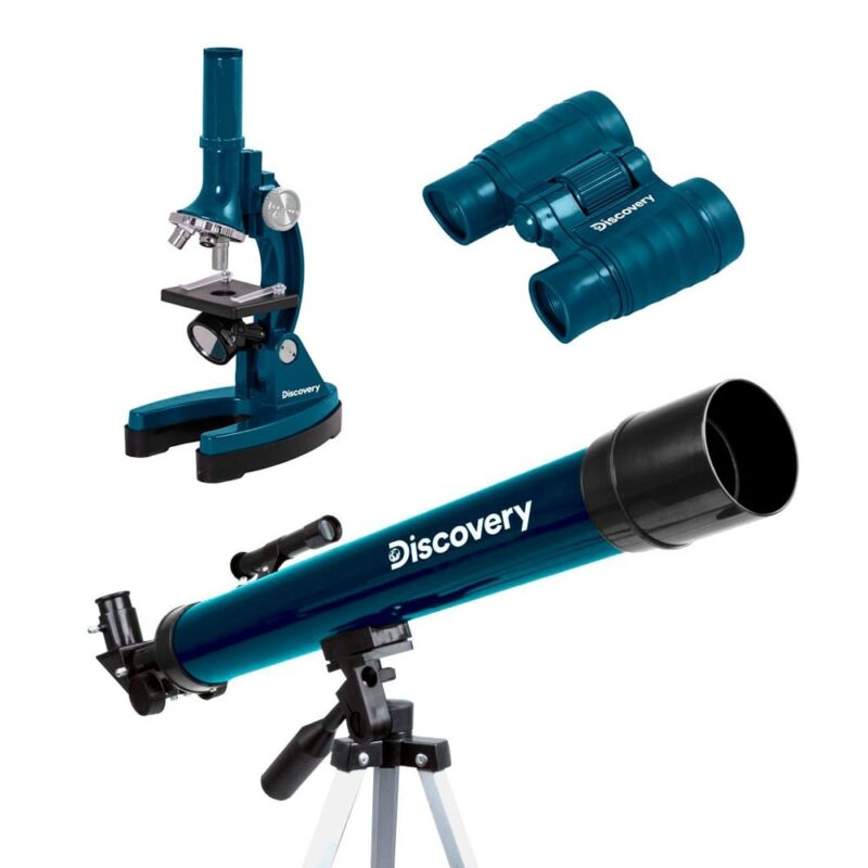 Комплект телескоп, микроскоп и бинокъл Discovery Scope 3 с включена образователна книга „Космос. Непразна празнота“, монокулярен … Намаления и отстъпки ЧеренПетък 3