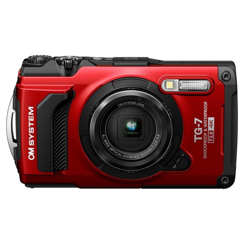 Фотоапарат Olympus TG-7, 4x оптично увеличение, 12 Mpix, 3.0 (7.62 cm) LCD дисплей, слот за SD карта, USB-C, червен Намаления и отстъпки ЧеренПетък 3
