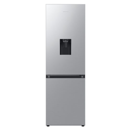 Хладилник с фризер Samsung RB34C632ESA/EF, клас E, 341л. общ обем, свободностоящ, 254kWh/годишно разход на енергия, Humidity Fresh +, Metal Cooling, сребрист