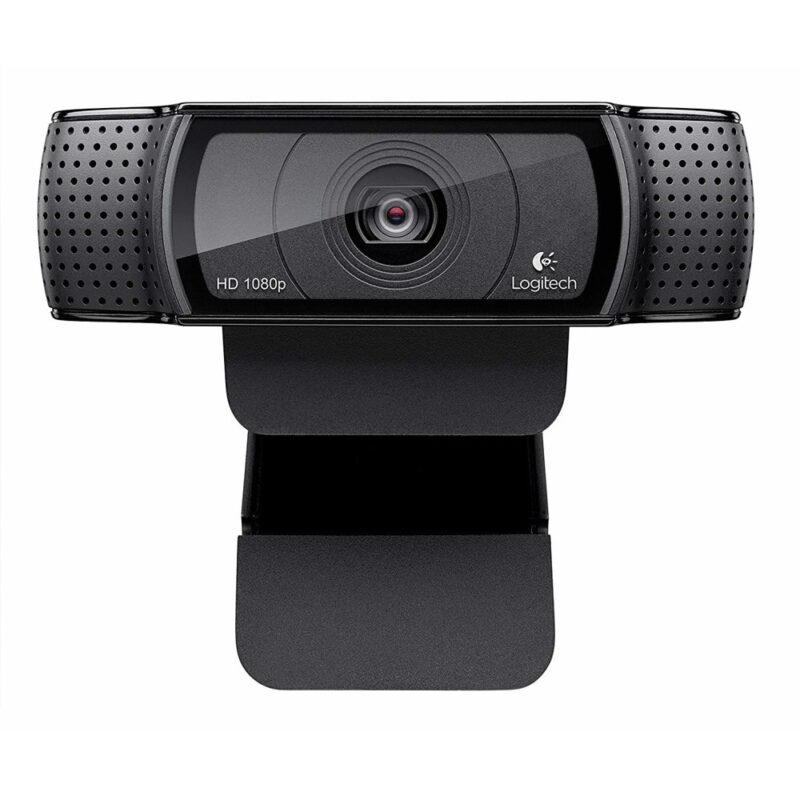 Уеб камера Logitech C920E, микрофон, Full HD/30fps, USB, черна Намаления и отстъпки ЧеренПетък 3