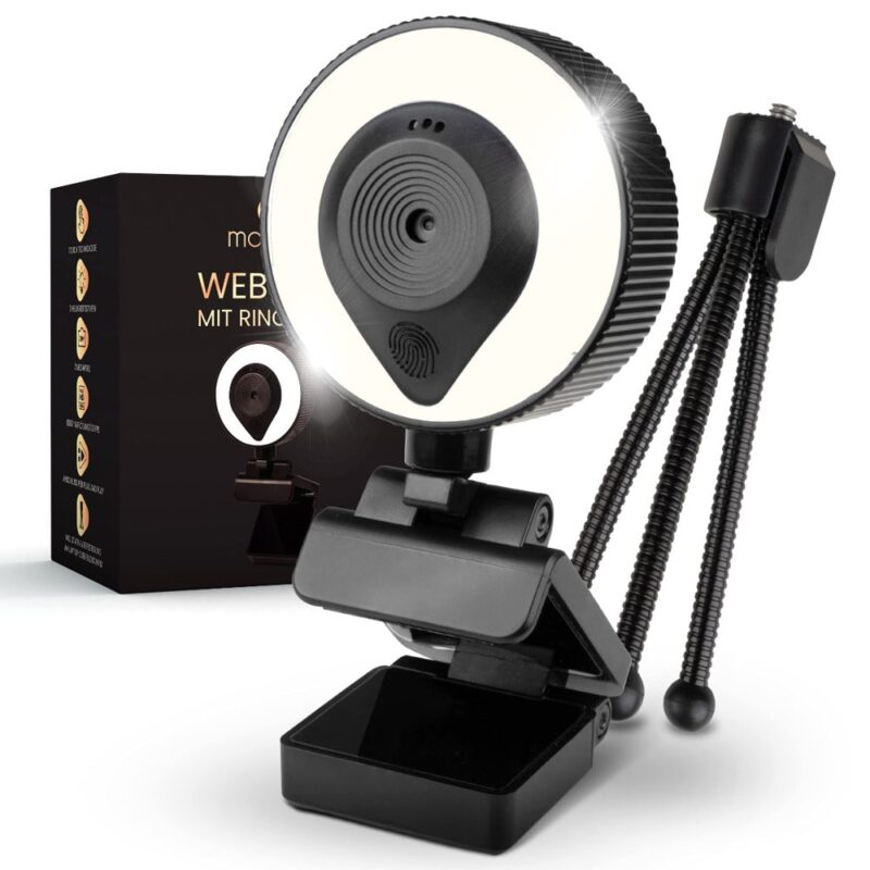 Уеб камера MONDEA WC1000, Full HD/30fps, IP20 защита, USB, черна Намаления и отстъпки ЧеренПетък 3