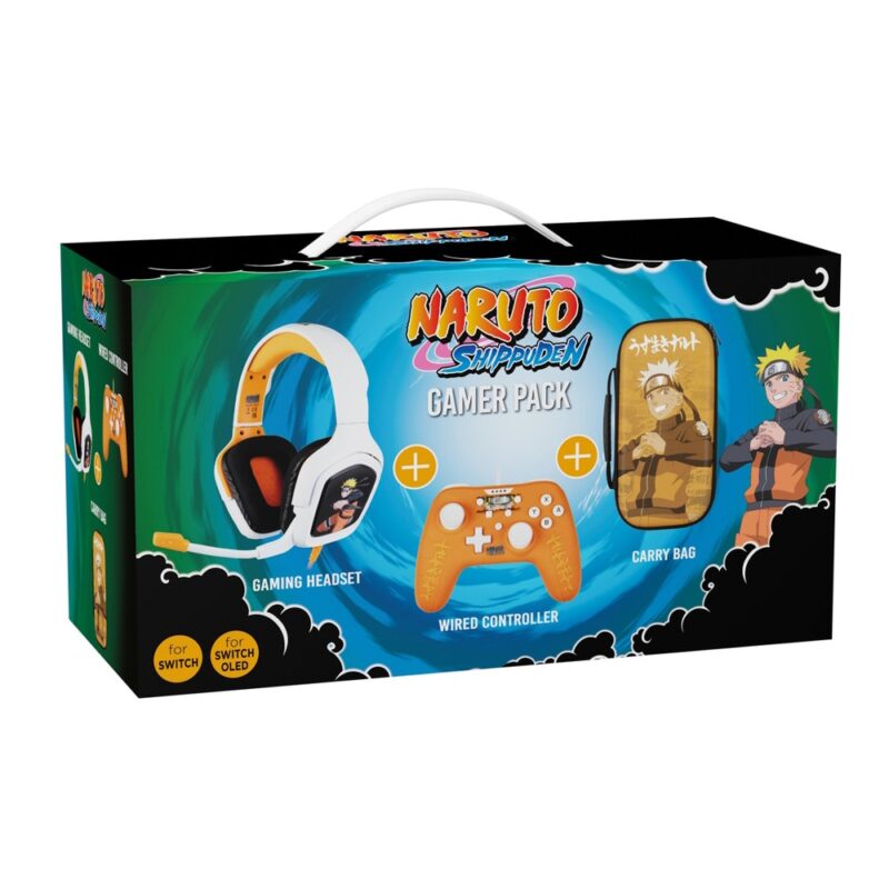 Комплект Konix KX-NARU-GP-NS, слушалки, геймпад и калъф за Nintendo Switch Намаления и отстъпки ЧеренПетък 3