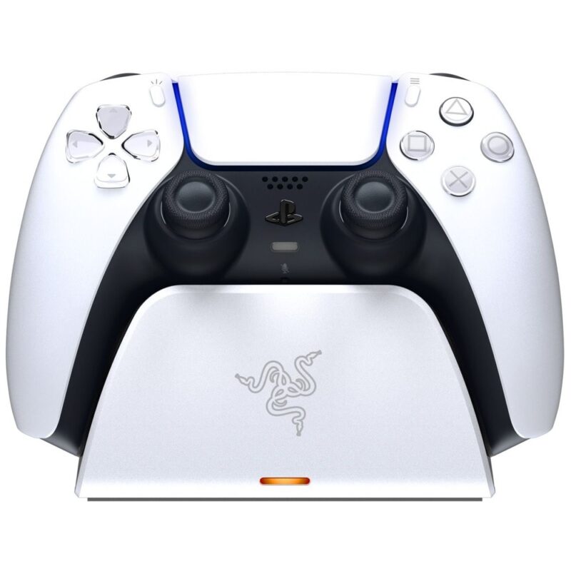 Безжично зарядно устройство Razer RC21-01900100-R3M1, за PlayStation 5, зареждане на 1 контролер, бяло Намаления и отстъпки ЧеренПетък 3