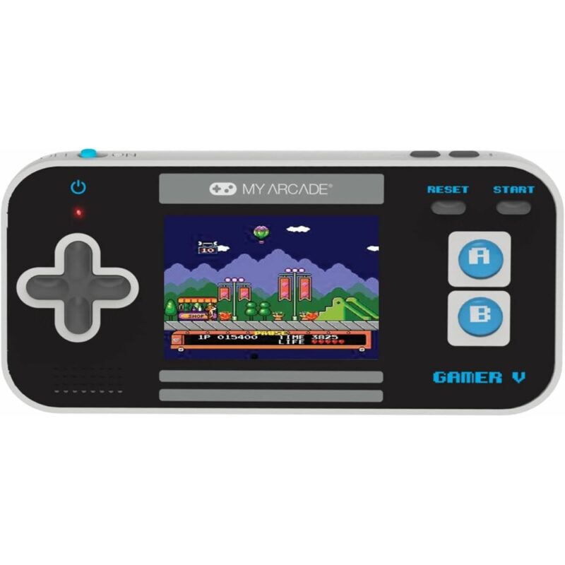 Мини конзола My Arcade Gamer V Classic 220in1, 2.5″ цветен екран, преносима, 220 вградени игри, черна Намаления и отстъпки ЧеренПетък 3