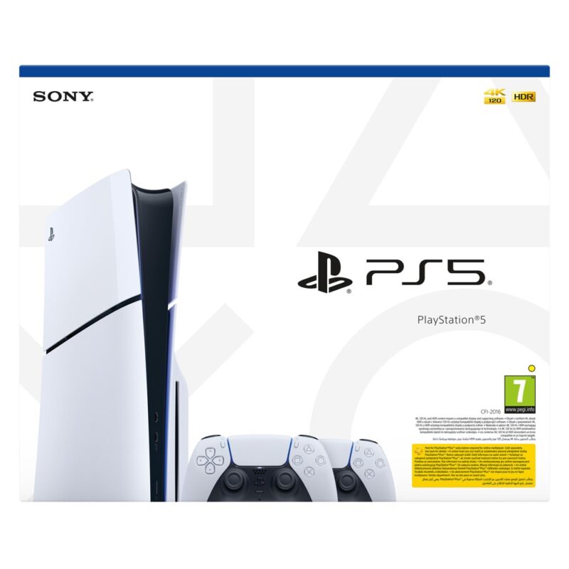 Конзола PlayStation 5 Slim + Втори контролер DualSense, 1TB, бяла Намаления и отстъпки ЧеренПетък 3