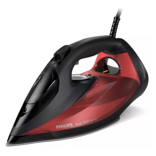 Парна ютия Philips DST7022/40, 50 г/мин непрекъсната пара, 250 г/мин парен удар, 300 мл. резервоар, гладеща плоча SteamGlide Plus, 2800W, черна