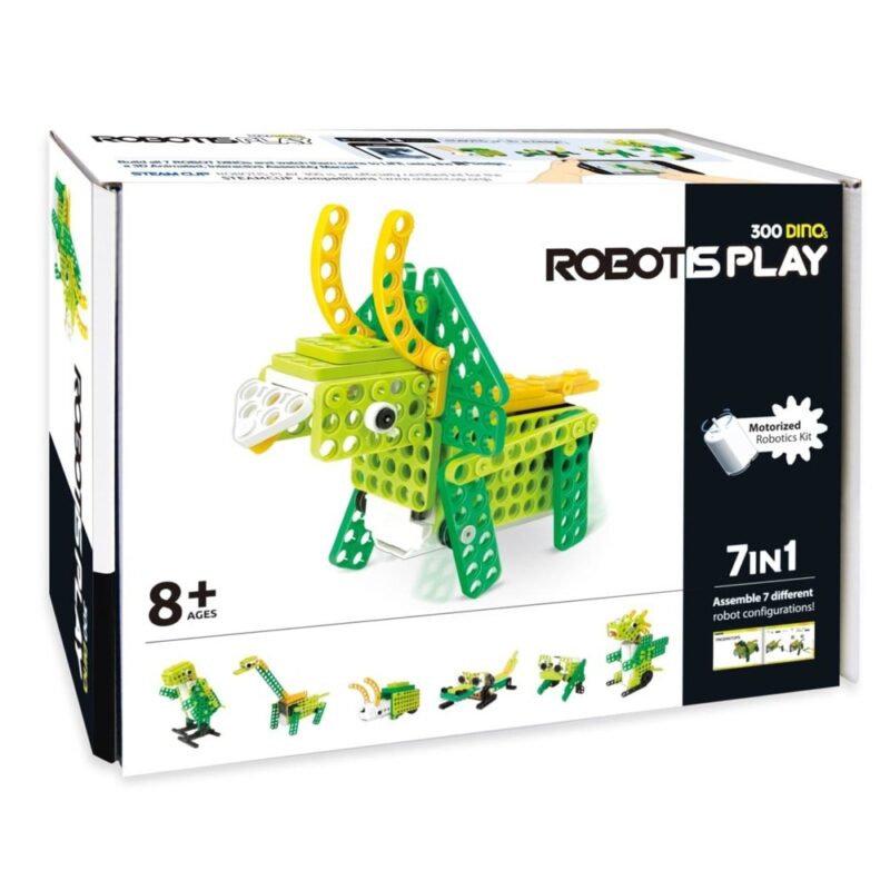 Комплект за роботика Robotis PLAY 300 DINOs, преконфигурируема, с образователна цел, включва 1 мотор-редуктор, 8+ Намаления и отстъпки ЧеренПетък 2