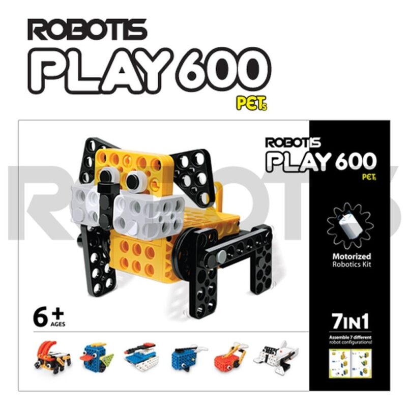 Комплект за роботика Robotis PLAY 600 PETs, преконфигурируема, с образователна цел, включва 1 контролер (CM-20) с двупосочен изход, 6+ Намаления и отстъпки ЧеренПетък 3