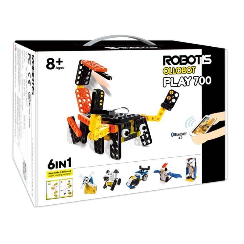 Комплект за роботика Robotis PLAY 700 OLLOBOT, програмируем, с образователна цел, включва 1 контролер (CM-20) с двупосочен изход & звуков сензор, 8+ Намаления и отстъпки ЧеренПетък 3