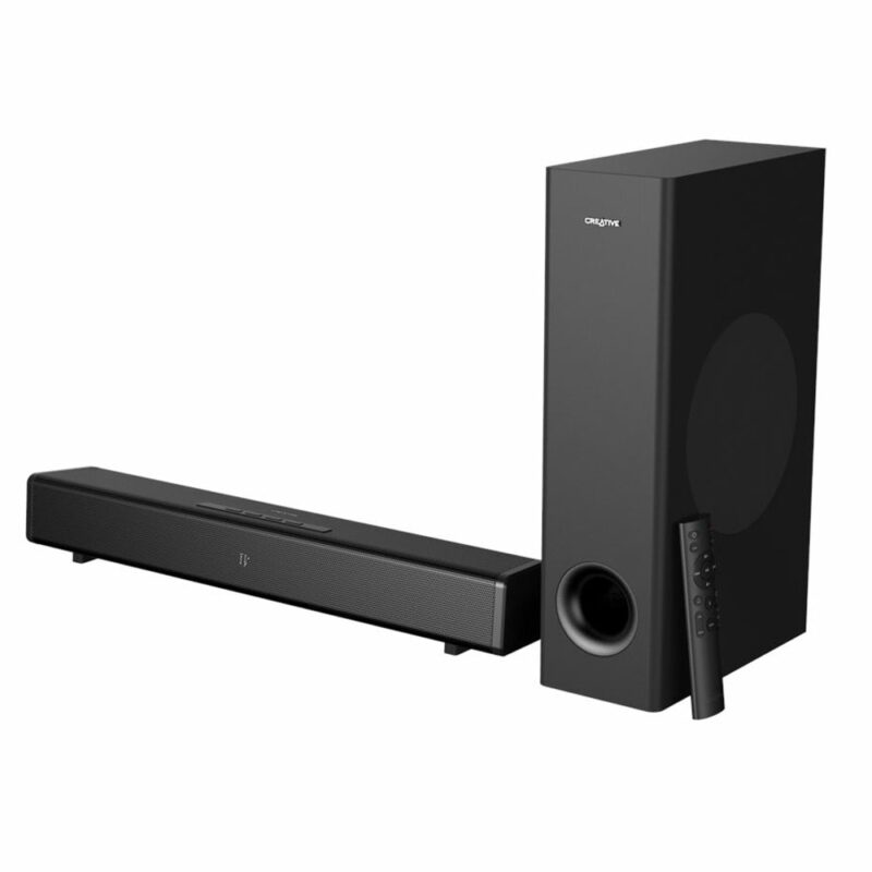 Soundbar система Creative Stage 360, 2.1, Bluetooth, HDMI, 120W RMS, черна Намаления и отстъпки ЧеренПетък 2