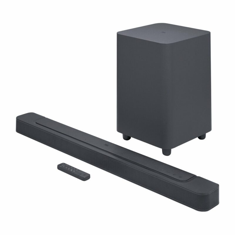 Soundbar система JBL Bar 500, 5.1, Wi-Fi, Bluetooth, HDMI, USB, 590W RMS (290W + 300W), черна Намаления и отстъпки ЧеренПетък 2