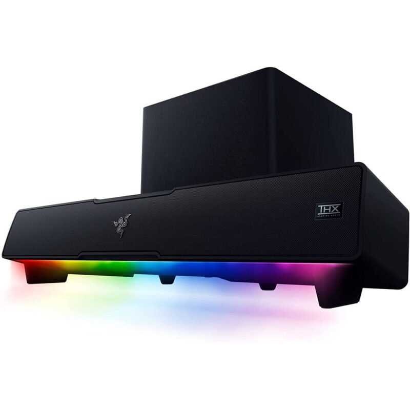 Soundbar система за домашно кино Razer Leviathan V2, 7.1, Bluetooth, USB, черна, Razer Chroma RGB подсветка, THX Spatial Audio Намаления и отстъпки ЧеренПетък 3
