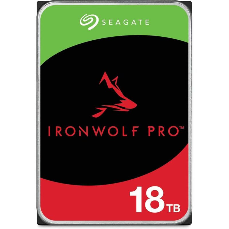 Твърд диск 18TB Seagate Ironwolf PRO (ST18000NT001), SATA 6Gb/s, 7200rpm, 256MB кеш, 3.5″(8.89 cm) Намаления и отстъпки ЧеренПетък 3