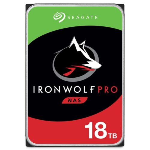 Твърд диск 18TB Seagate Ironwolf Pro NAS (ST18000NE000), SATA 6Gb/s, 7200 rpm, 256MB кеш, 3.5″ (8.89 cm) Намаления и отстъпки ЧеренПетък
