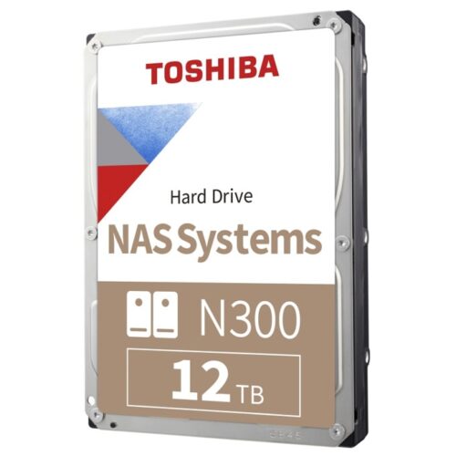 Твърд диск 12TB Toshiba N300 NAS, SATA 6Gb/s, 7200rpm, 256MB, 3.5" (8.89cm)