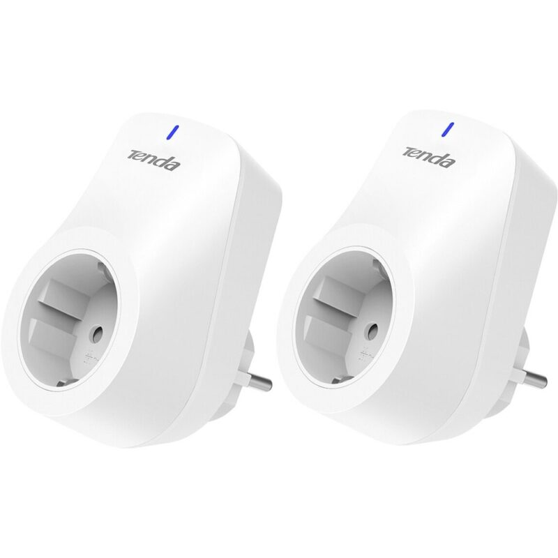 Смарт контакт Tenda SP3(2 PACK), 100-240VAC, 10A (2.3KW), Wi-Fi, бял, 2бр. Намаления и отстъпки ЧеренПетък 3