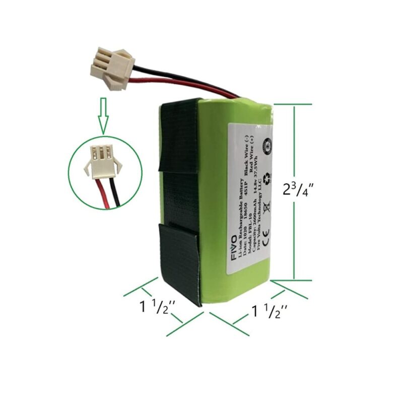 Батерия за прахосмукачка робот (заместител), за Amarey A800/A900, 2600mAh/14.4V Намаления и отстъпки ЧеренПетък 3