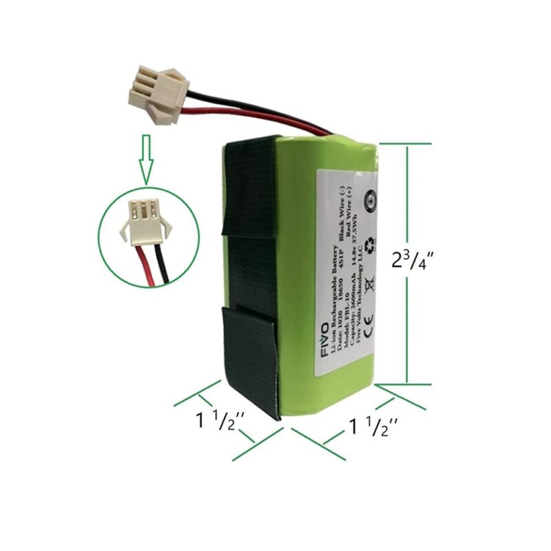 Батерия за прахосмукачка робот (заместител), за Onson J10C, 2600mAh/14.4V Намаления и отстъпки ЧеренПетък 3