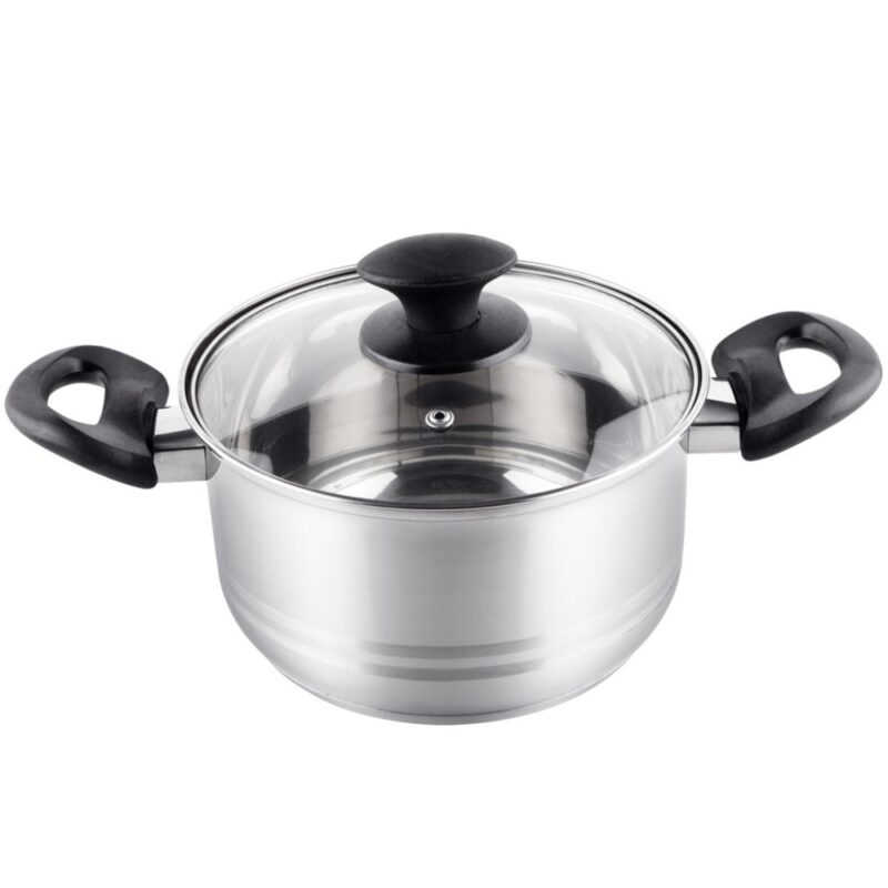 Тенджера Lamart LTB1810, вместимост 2.5 l, 18 cm диаметър, неръждаема стомана, капак, сребриста Намаления и отстъпки ЧеренПетък 3