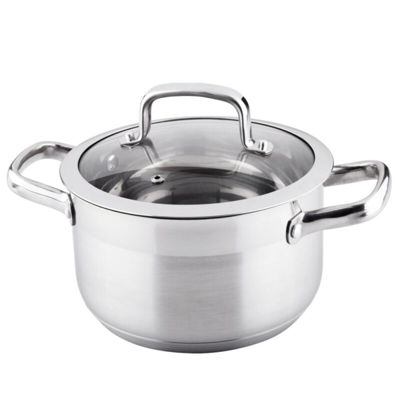 Тенджера Lamart LTSS2011, вместимост 3.5 l, 20 cm диаметър, неръждаема стомана, капак, сива Намаления и отстъпки ЧеренПетък 3