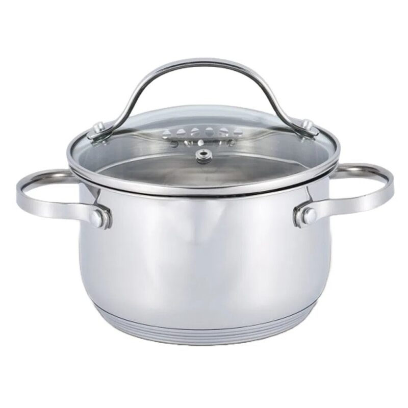 Tенджера Voltz V51210D20, вместимост 3 l, 20 cm диаметър, инокс, с капак, сребриста Намаления и отстъпки ЧеренПетък 3