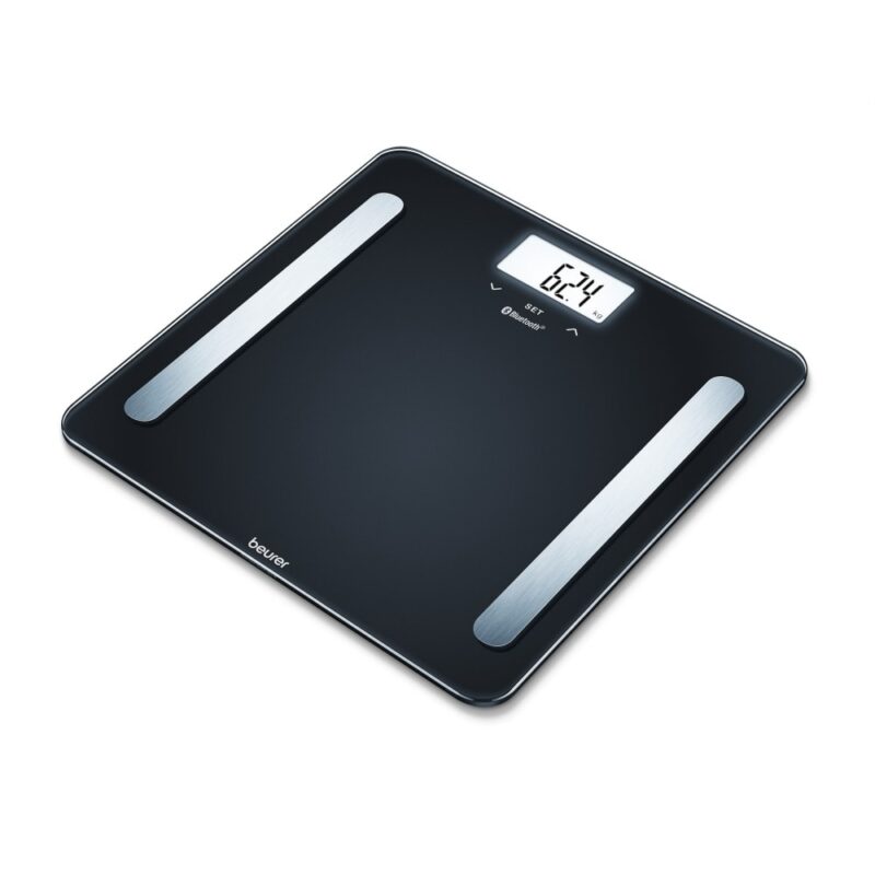 Електронен кантар Beurer BF 600 BT, натоварване до 180 кг, LCD екран, BMI калкулатор, памет за 8 потребителя, автоматично изключване, Bluetooth, бял Намаления и отстъпки ЧеренПетък 2