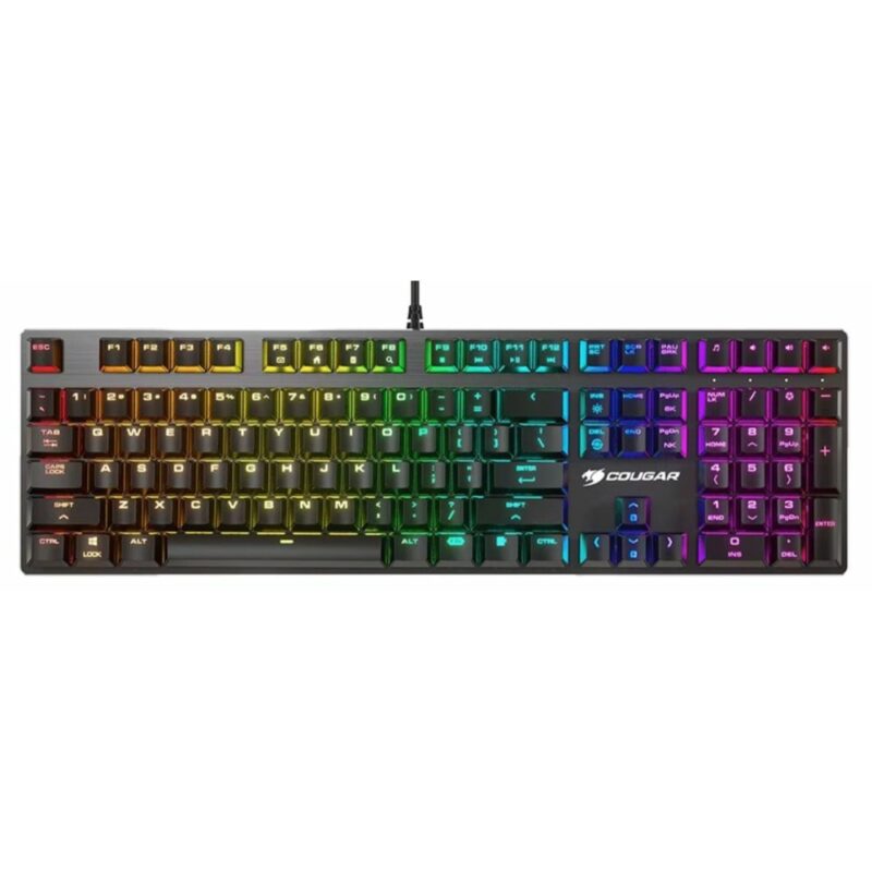 Клавиатура Cougar Vantar MX, гейминг, механична, сини суичове, RGB, черна, USB Намаления и отстъпки ЧеренПетък 3
