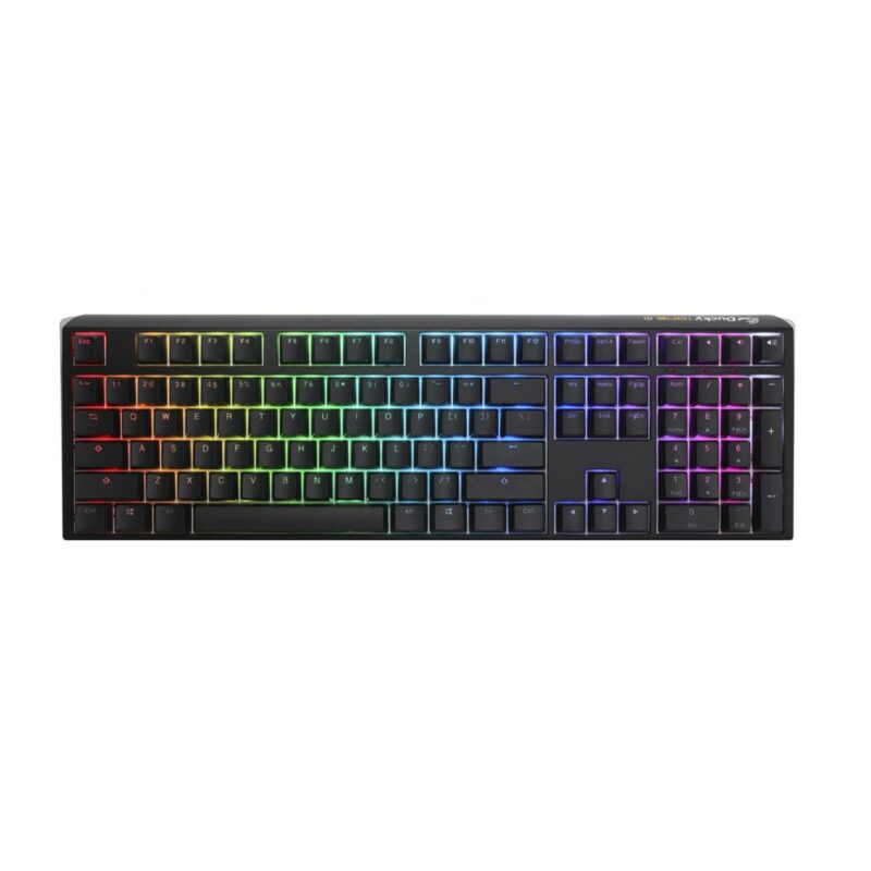 Клавиатура Ducky One 3 Classic Full Size, жична, гейминг, механична, Hotswap Cherry MX Black суичове, RGB подсветка, черна, USB Намаления и отстъпки ЧеренПетък 2