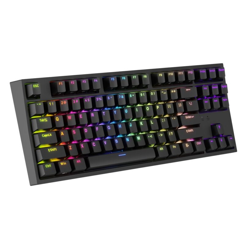 Клавиатура Genesis Thor 404 TKL Gateron, гейминг, механична, жълти суичове, гейминг, RGB подсветка, черна, USB Намаления и отстъпки ЧеренПетък 3