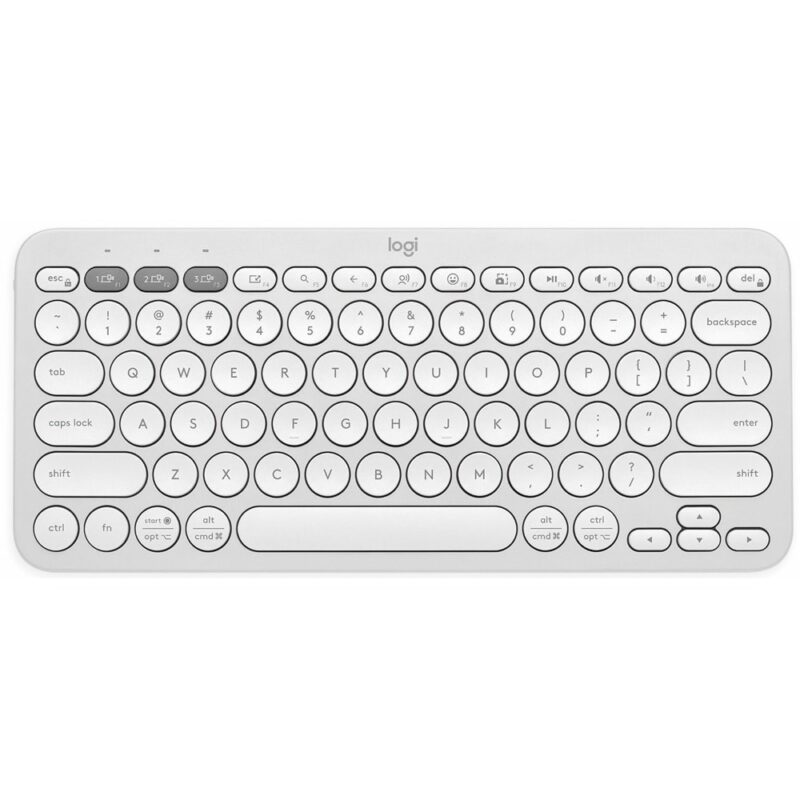 Клавиатура Logitech Pebble Keys 2 380s White (920-011852), безжична, програмируеми клавиши, бяла, Bluetooth Намаления и отстъпки ЧеренПетък 3