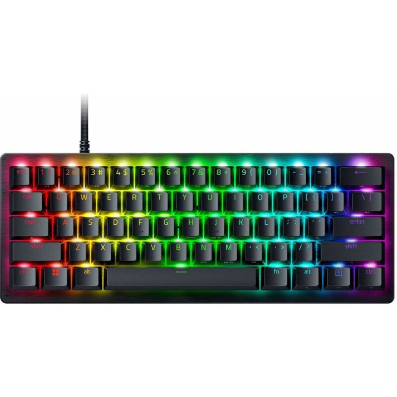 Клавиатура Razer Huntsman V3 Pro Mini (RZ03-04990100-R3M1), гейминг, механична, Razer Analog Optical суичове, Razer Chroma RGB подсветка, черна, USB Намаления и отстъпки ЧеренПетък 3