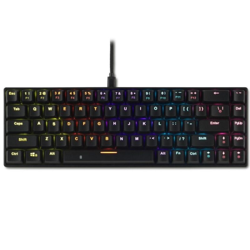 Клавиатура Spartan Gear Pegasus Black (071503), гейминг, механична, Xinda Blue суичове, подсветка, anti-ghosting, черна, USB Намаления и отстъпки ЧеренПетък 3