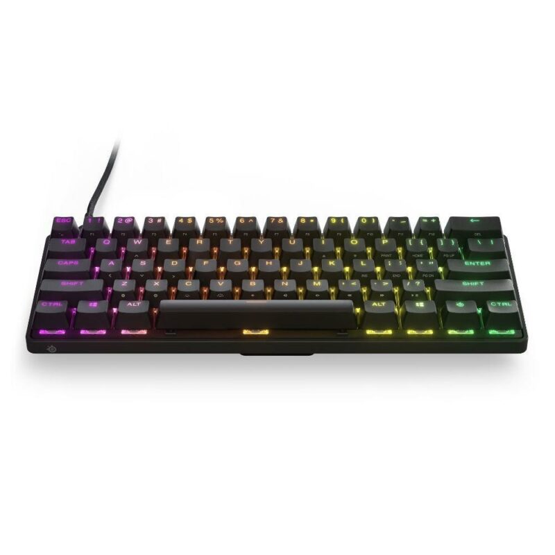 Клавиатура SteelSeries Apex Pro Mini US, гейминг, механична, OmniPoint 2.0 Adjustable switches, RGB подсветка, US layout, черна, USB Намаления и отстъпки ЧеренПетък 3