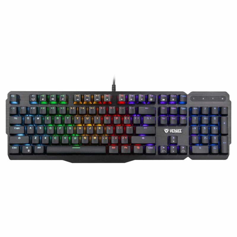 Клавиатура Yenkee YKB 3500US, механична, син суич, гейминг, RGB подсветка, черна, USB Намаления и отстъпки ЧеренПетък 3