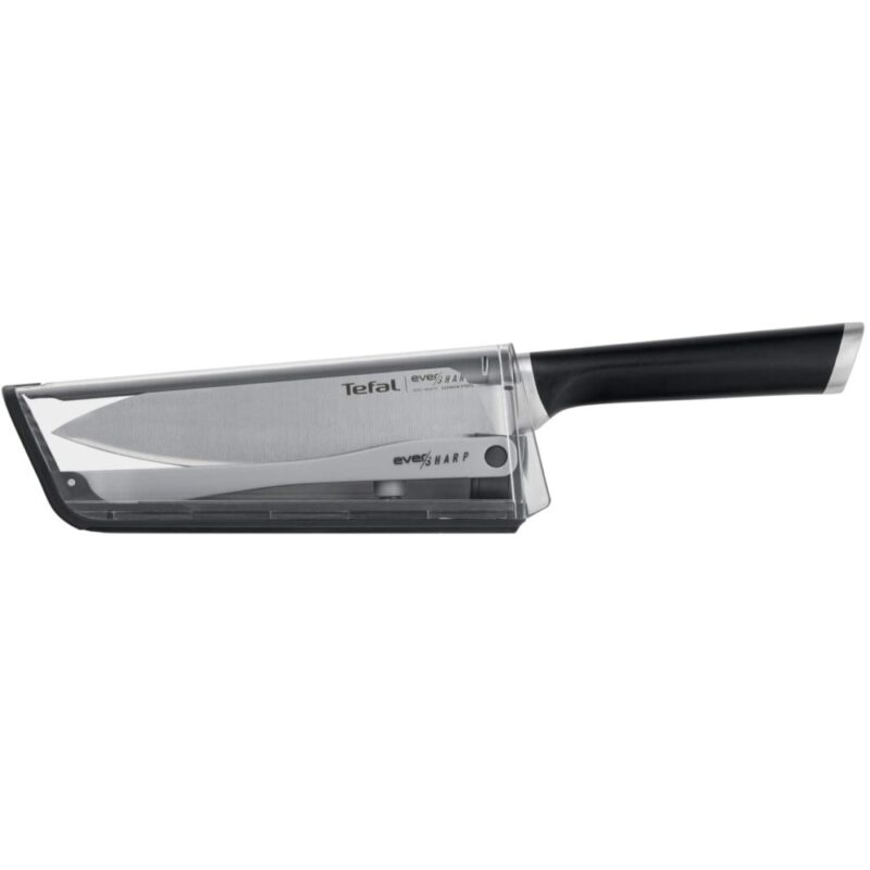 Комплект готварски нож и точило за ножове Tefal K2569004, неръждаема стомана, черен Намаления и отстъпки ЧеренПетък 3