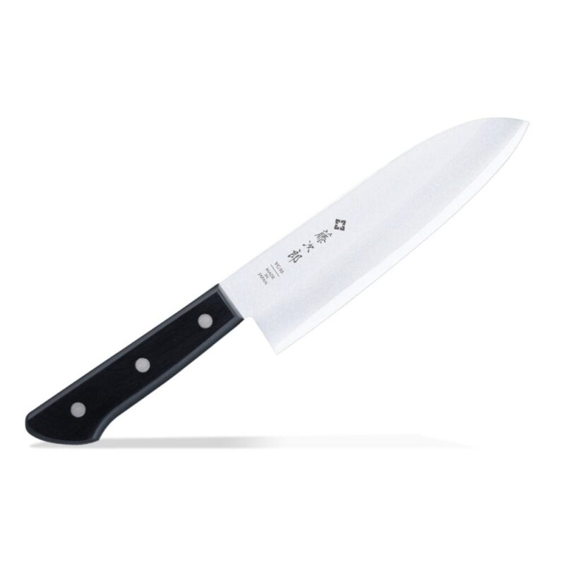 Кухненски нож Tojiro Basic Santoku, 17 см, неръждаема стомана, 3-пластово острие, черен Намаления и отстъпки ЧеренПетък 3