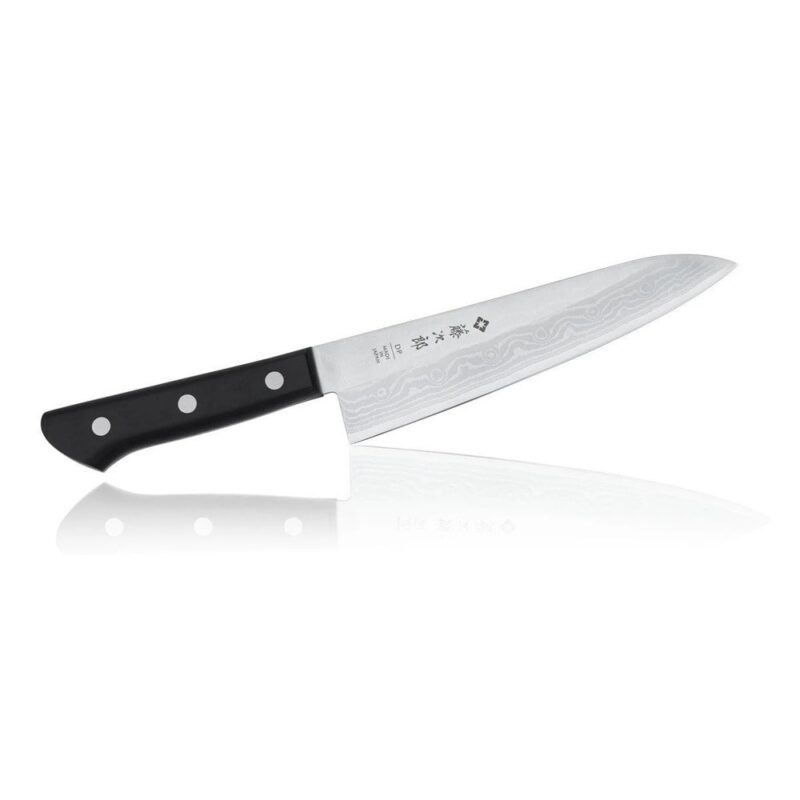Кухненски нож Tojiro DP Damascus Chef, 18 см, неръждаема стомана, 37-пластова кована стомана, черен Намаления и отстъпки ЧеренПетък 3
