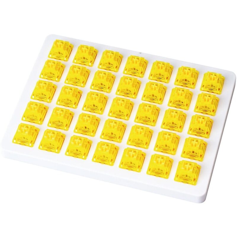 Суичове за механична клавиатура Keychron Gateron Ink V2, Switch Set 35 броя, жълти Намаления и отстъпки ЧеренПетък 3
