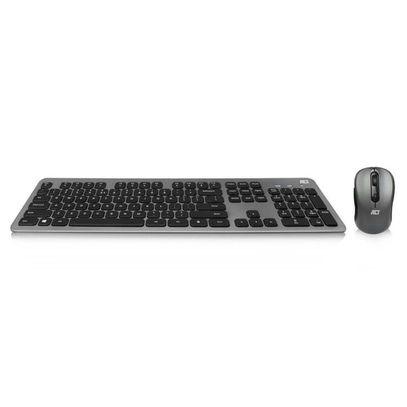 Комплект клавиатура и мишка ACT AC5710, безжични, 1600dpi, USB, черни Намаления и отстъпки ЧеренПетък 3